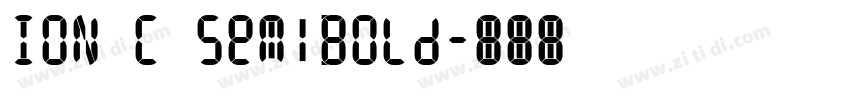 ION C SemiBold字体转换